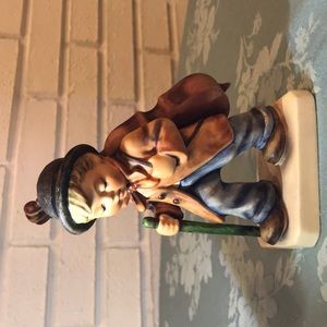 1940sVintage Hummel Figurine Boy Carrying Bass Fiddle 89/1  Excellent condition